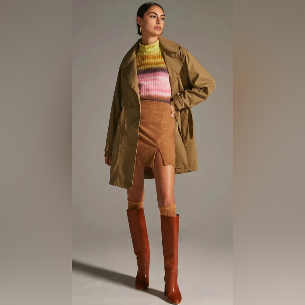 Anthropologie -  Pilcro Utility Trench Coat Moss 🧥🥹💫
